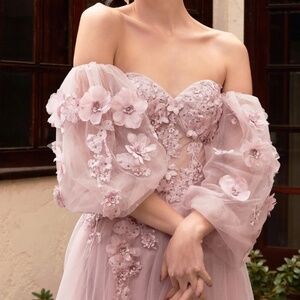Ladivine Cinderella CD962 MAUVE bodice prom gown